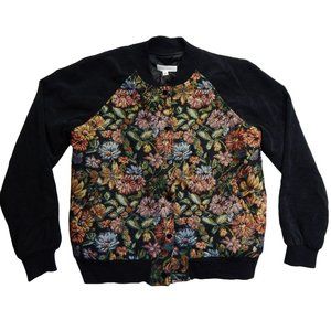 Honey Punch Flora Design Bomber Jacket Womens PacSun Size L